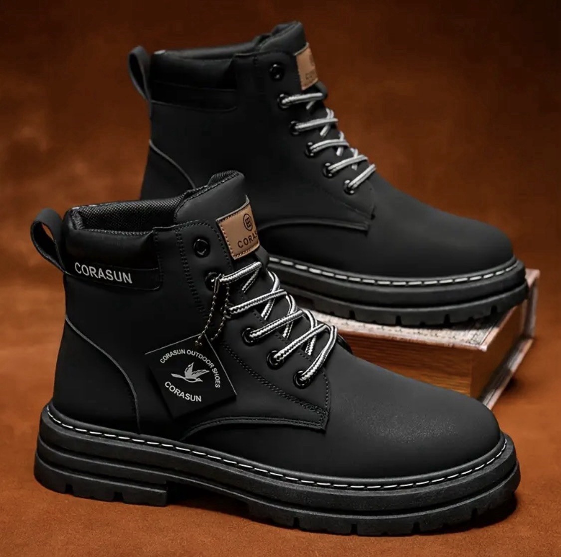 Men’s Canvas High Top Boots Denim Ankle Everyday & Formal Size 12