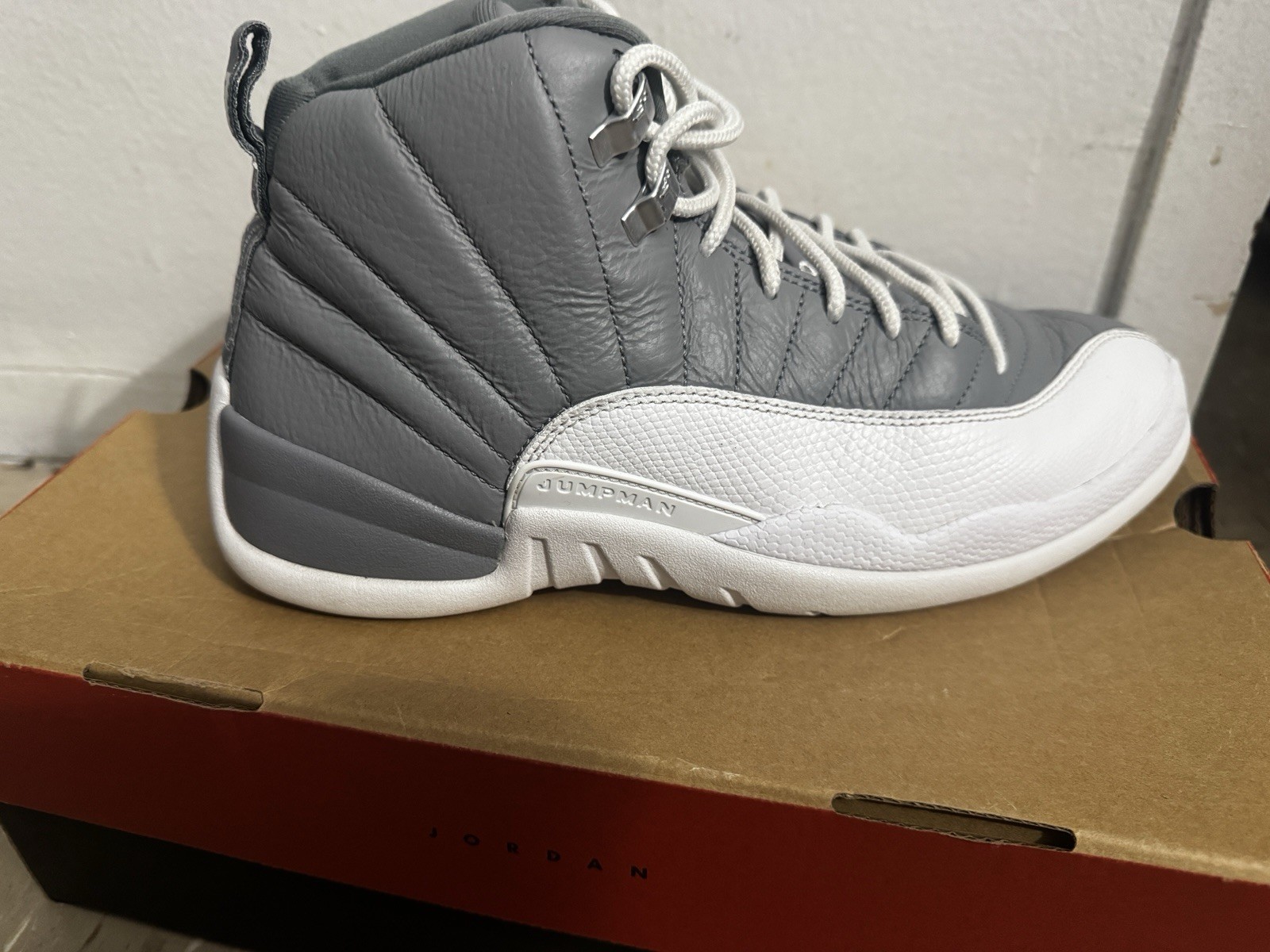 Jordan Air Jordan 12 Retro Stealth Gray/White Men’s High Top 2022 CT8013-015