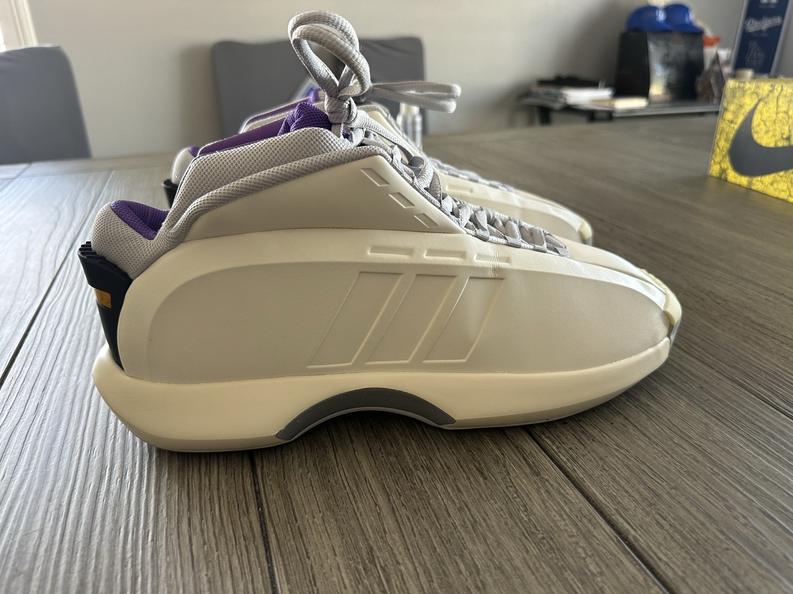 Size 13 – adidas Crazy 1 Cream White Active Purple