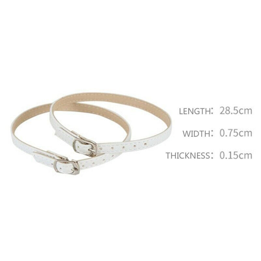 2Pcs Detachable Shoe Straps Heel Buckle Belt Removable Ankle Strap Pump Decors