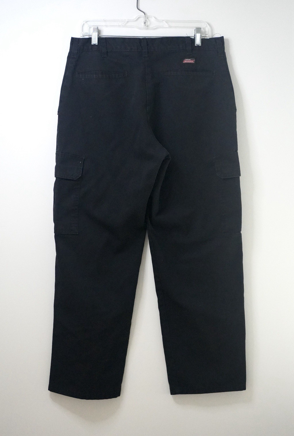 Dickies 34×30 Black Cargo Pants Mens Regular Fit Straight Leg Twill Workwear
