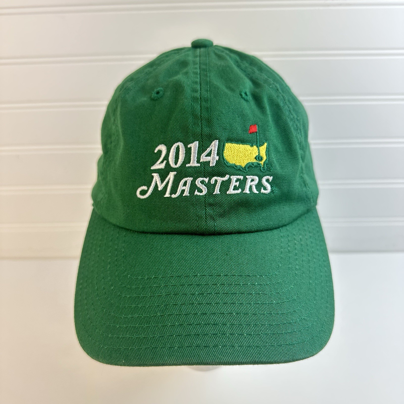 Masters 2014 Green Hat Dad Golf PGA Strapback Adjustable Augusta American Needle
