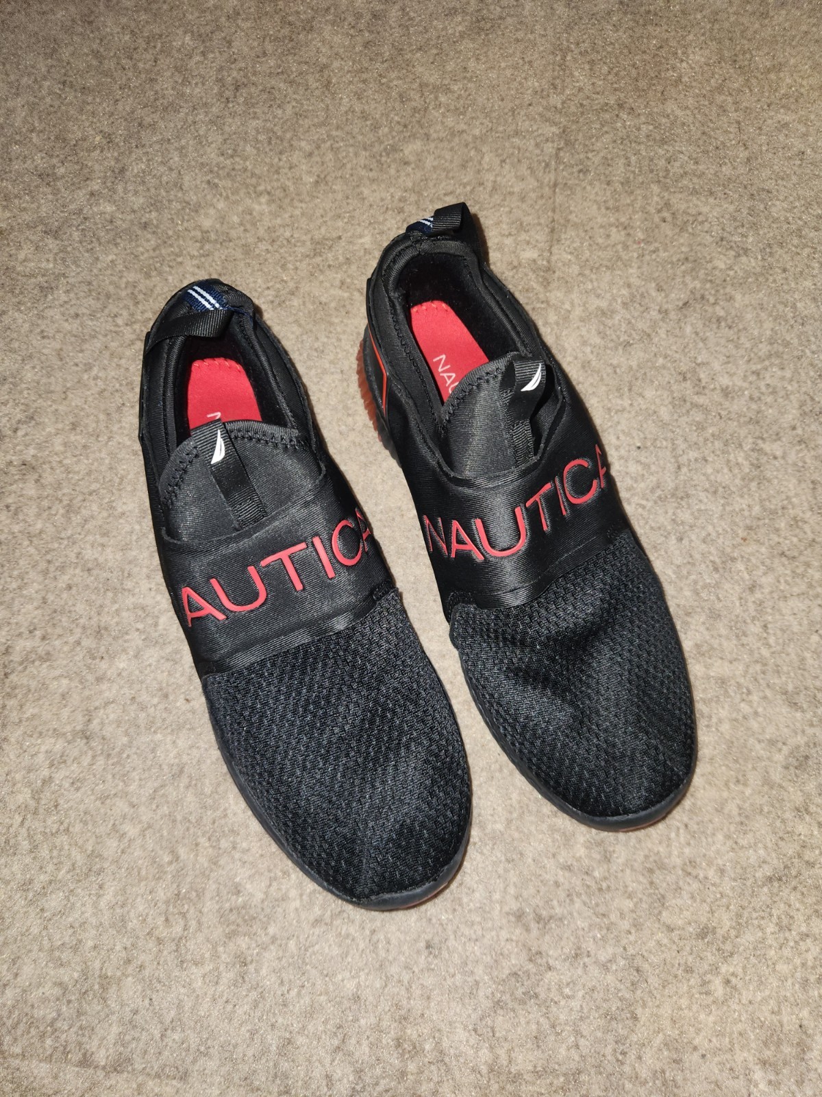 Nautica Coaster Mens Slip On Casual Shoes | Red Black | M11
