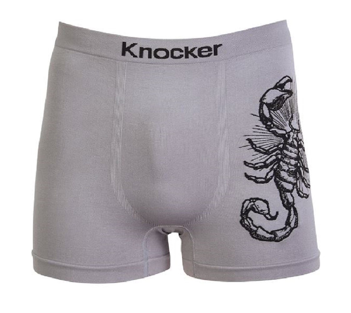 6 Boxers Underwear Knocker Briefs Men New Seamless Microfiber NWT #MS065 Lot