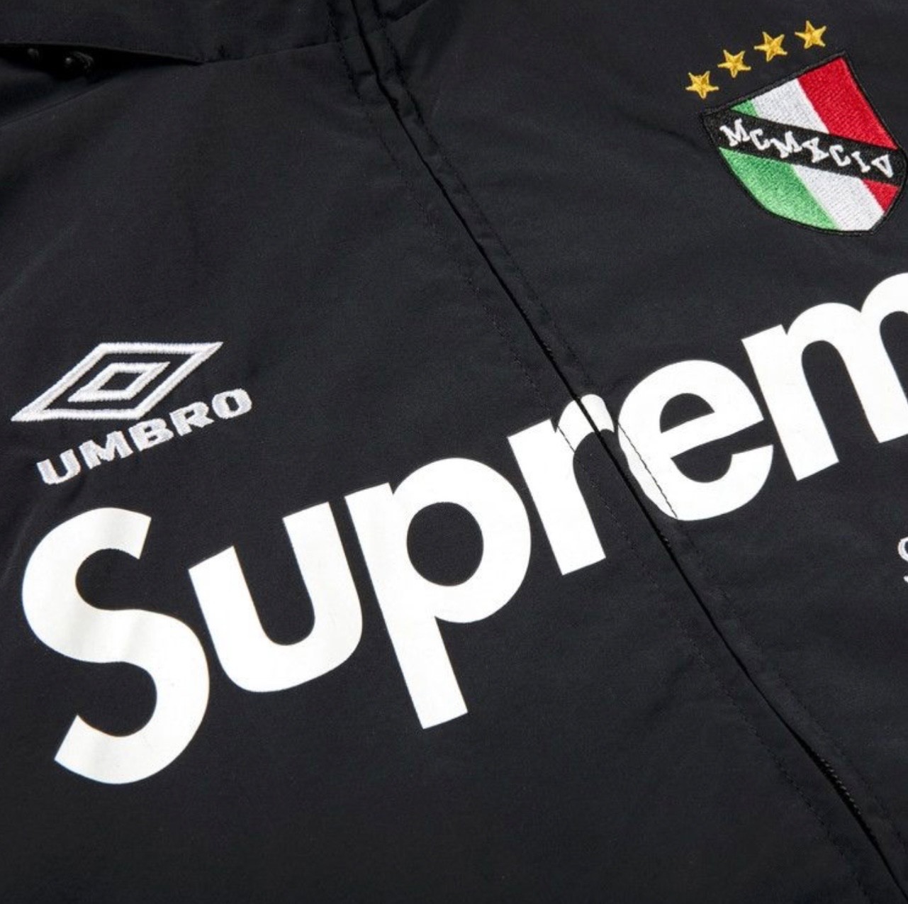 Supreme x UMBRO-Track Jacket Black Size-XLarge Authentic Fast Free Shipping 🚚