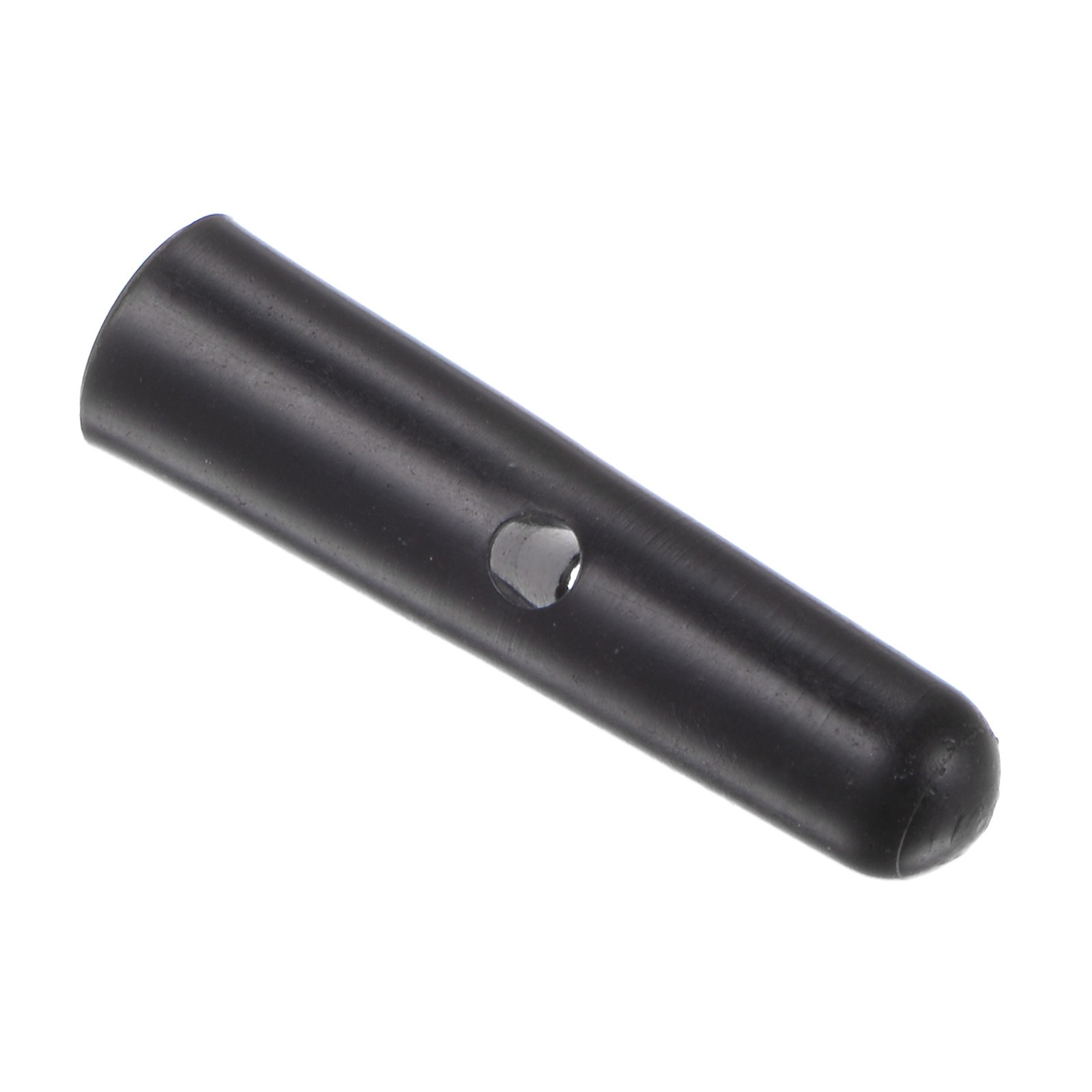10pcs Umbrella Tail Beads Gum PP 4mm Dia for Straight Umbrella Cover Black