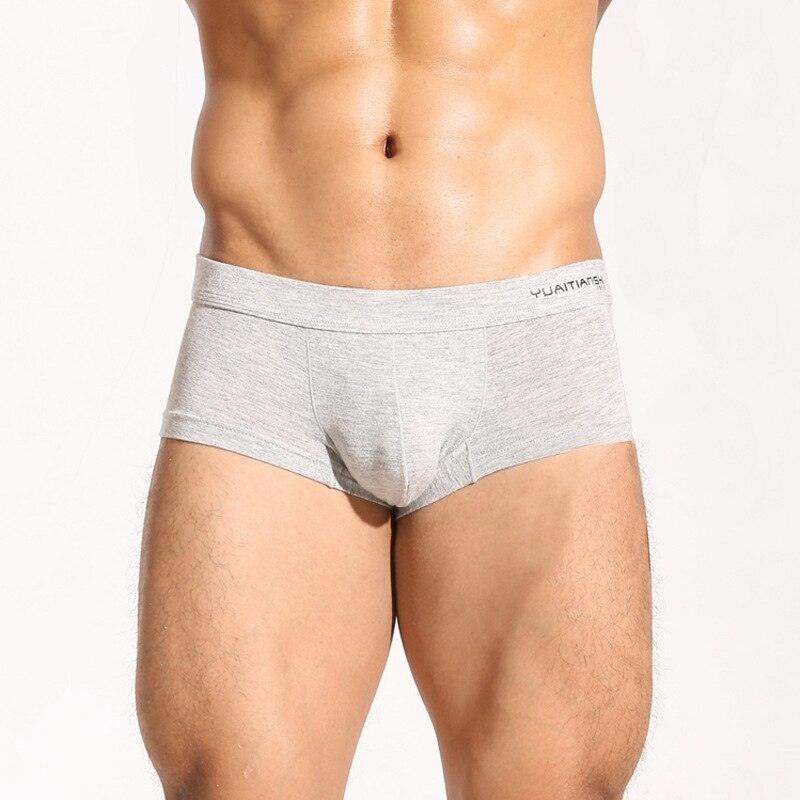 Men’s Soft Breathable Underpants Sexy Modal Underwear Low Waist U Pouch Boxers