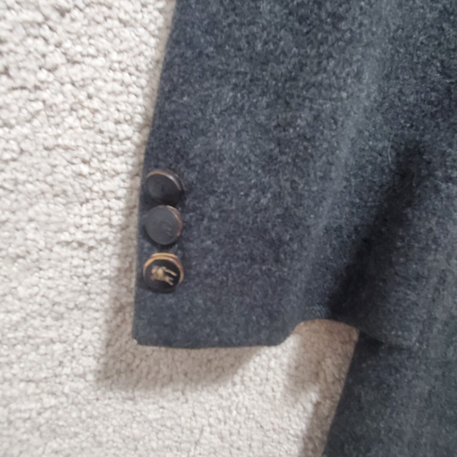 Burberry Nordstrom Blazer Jacket Men’s 44 Gray 100% Camel Hair Single Breasted