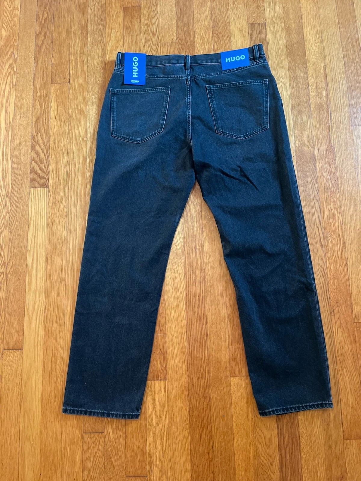 NWT Hugo Boss Jonah Straight Mens Jeans Size W36 X L32 Black