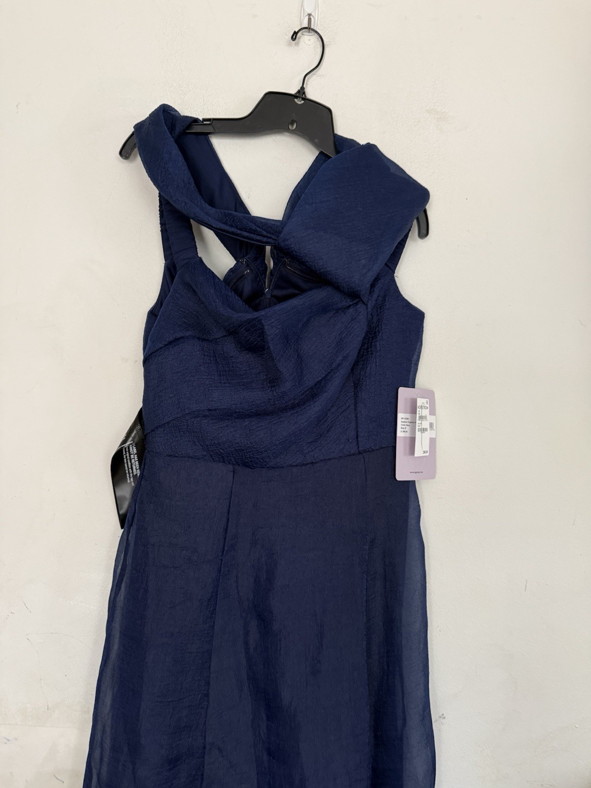 NWT J&S Collection Isadora Off The Shoulder Organza Gown, Size 8