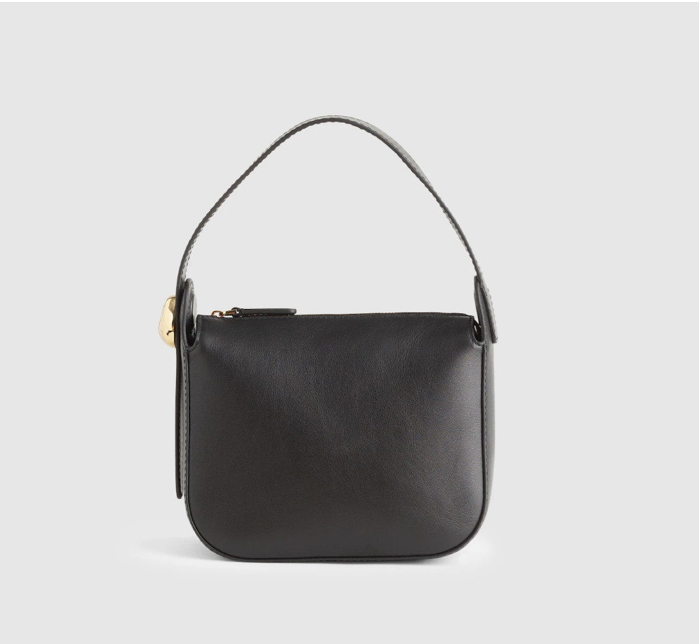 Madewell The Sculpted Metal Wristlet Bag