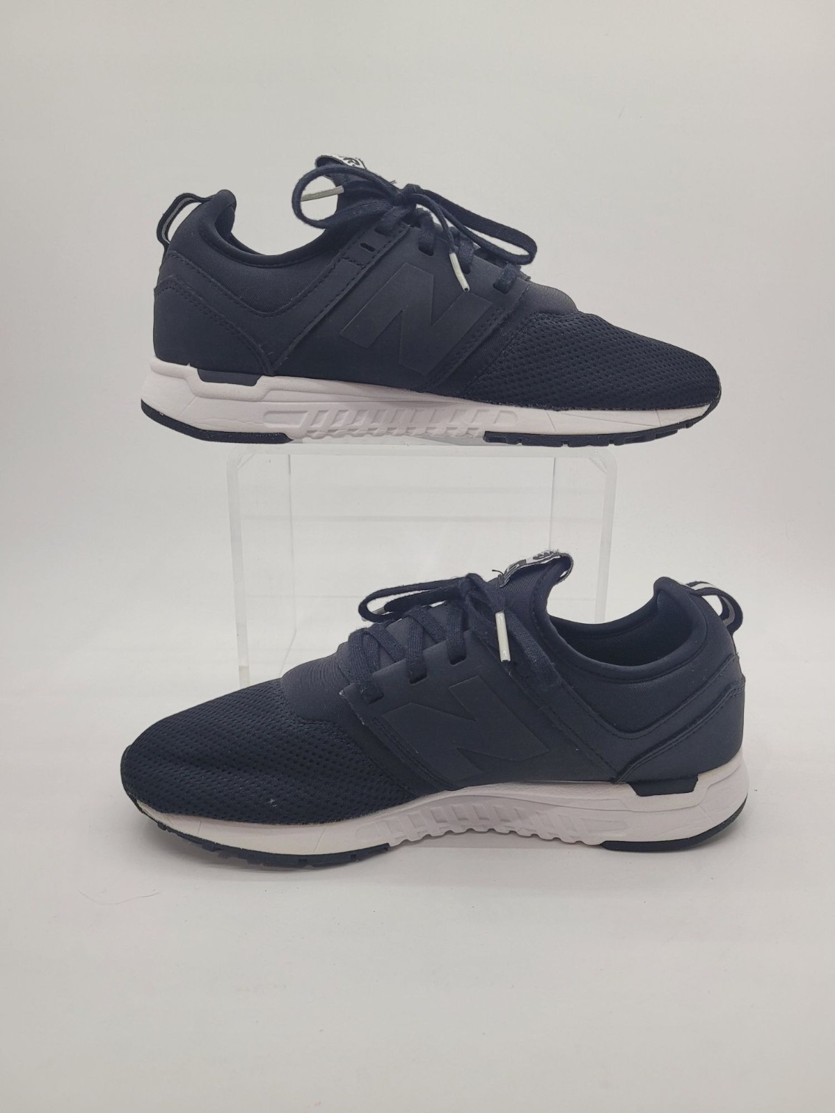 NWOB New Balance 247 REVlite Black Black White Lace Up Sneakers Women’s Size 7.5