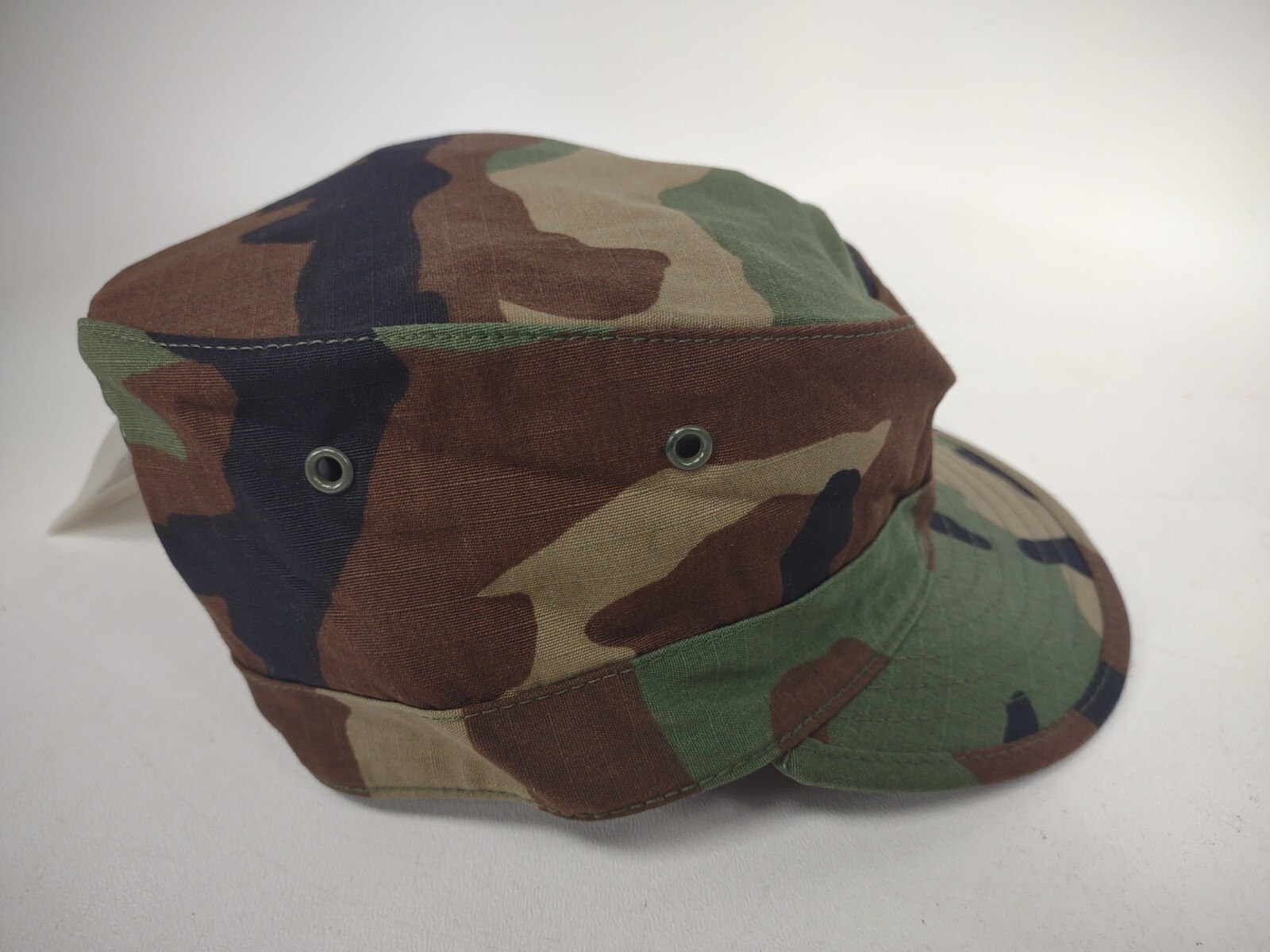 US Army Military Issue BDU Woodland Camo Hot Weather Cap Hat Size 6 7/8 NEW