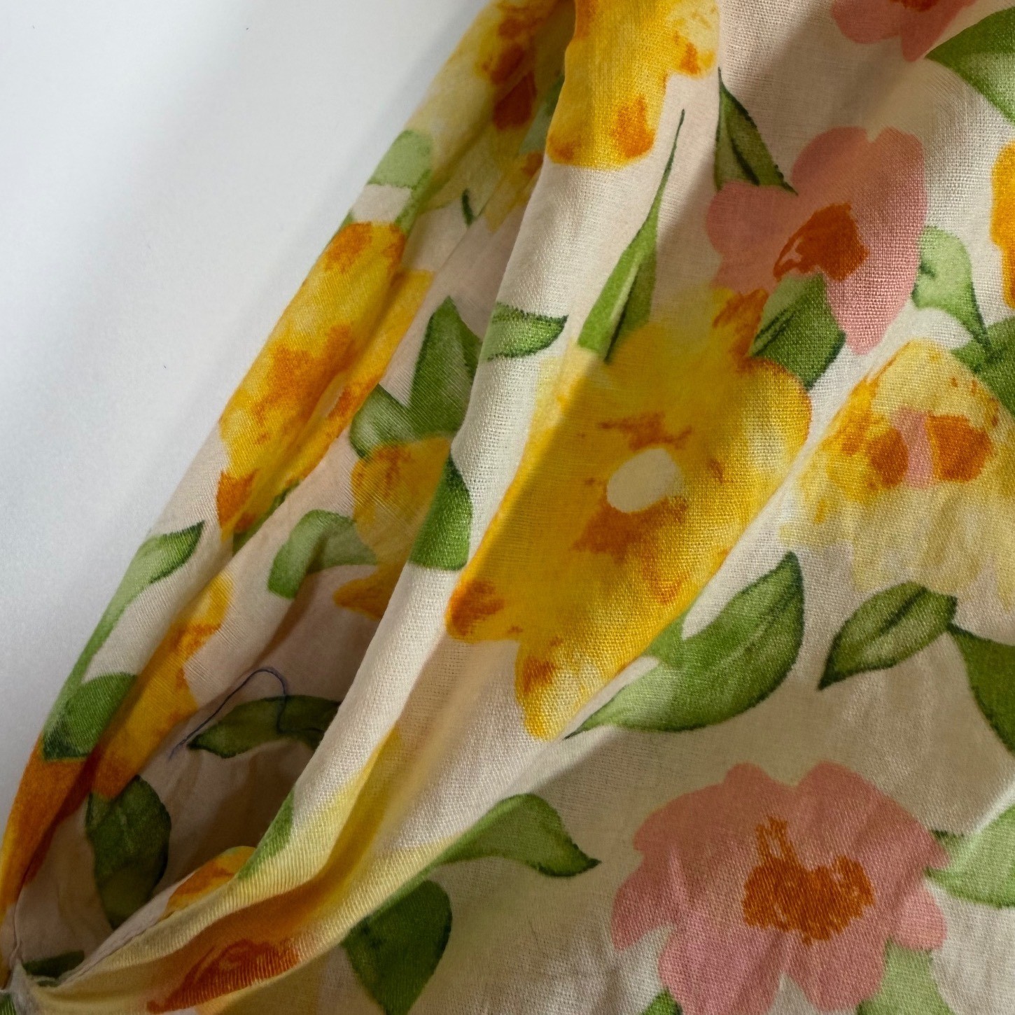 &Merci Floral Puff Sleeve Cottagecore Dress Women’s Medium Sweetheart Neck