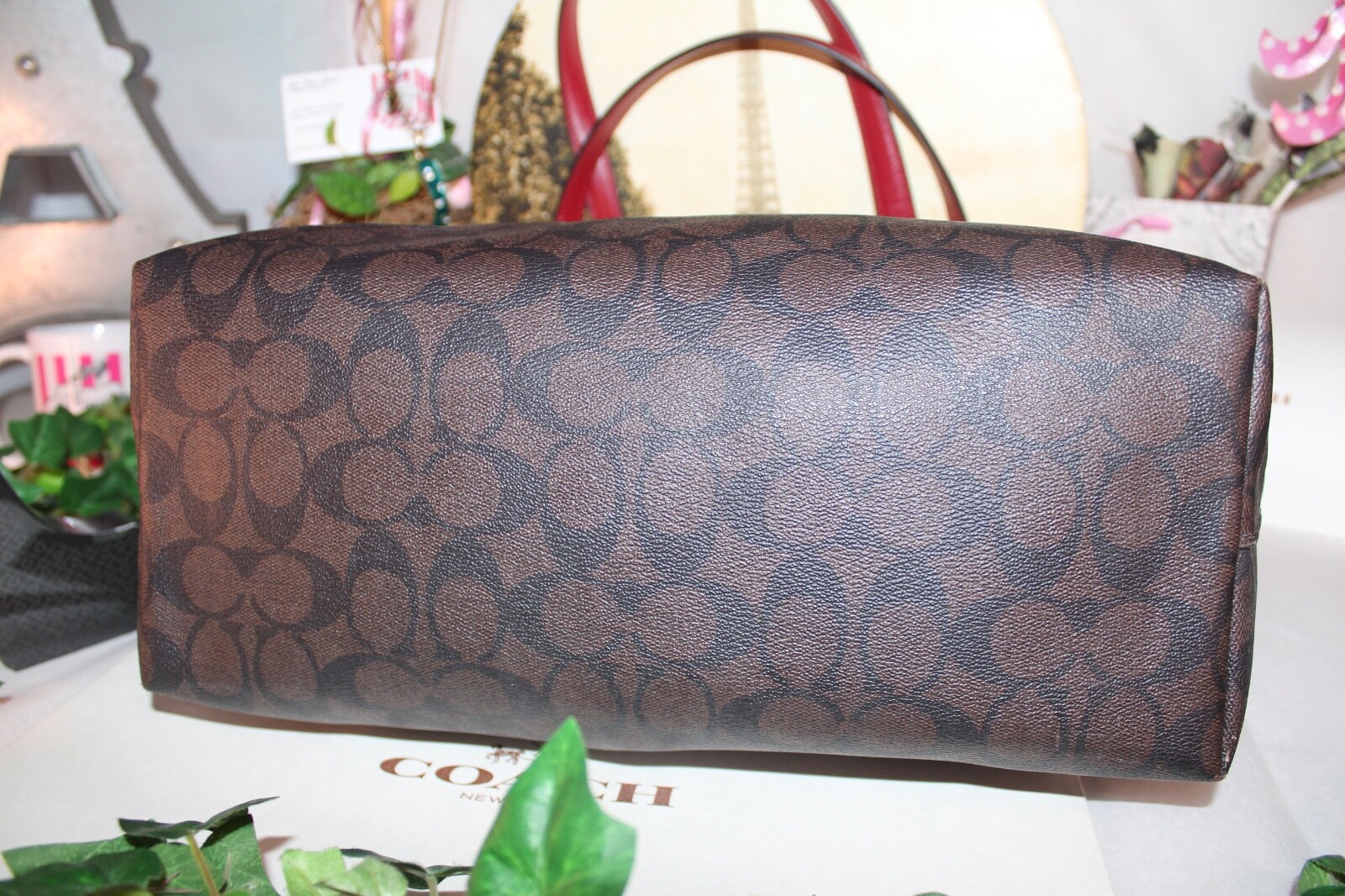 COUTURE COACH LARGE CC MONOGRAM TOTE BAG!