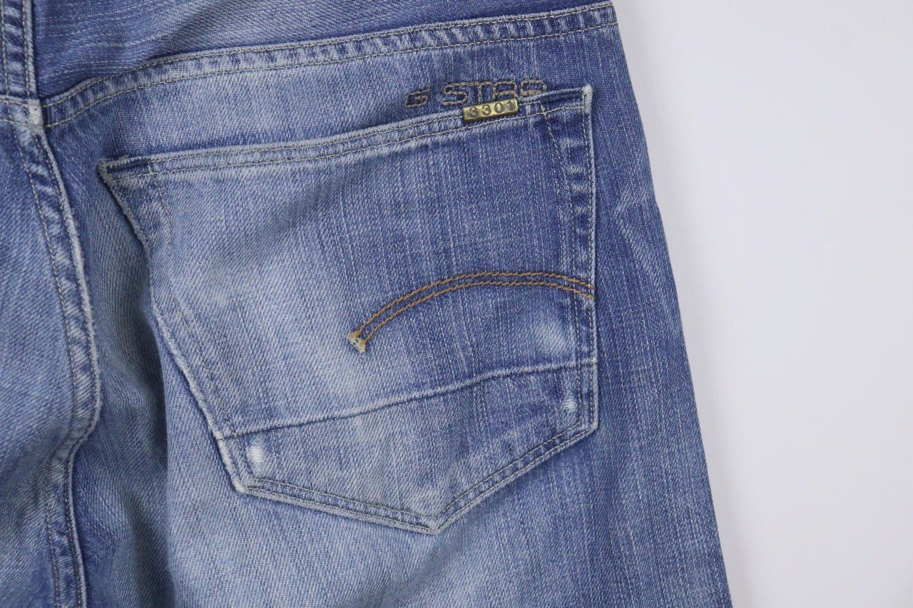 G-STAR RAW 3301 Denim Regular Straight Jeans Size W29 X L32