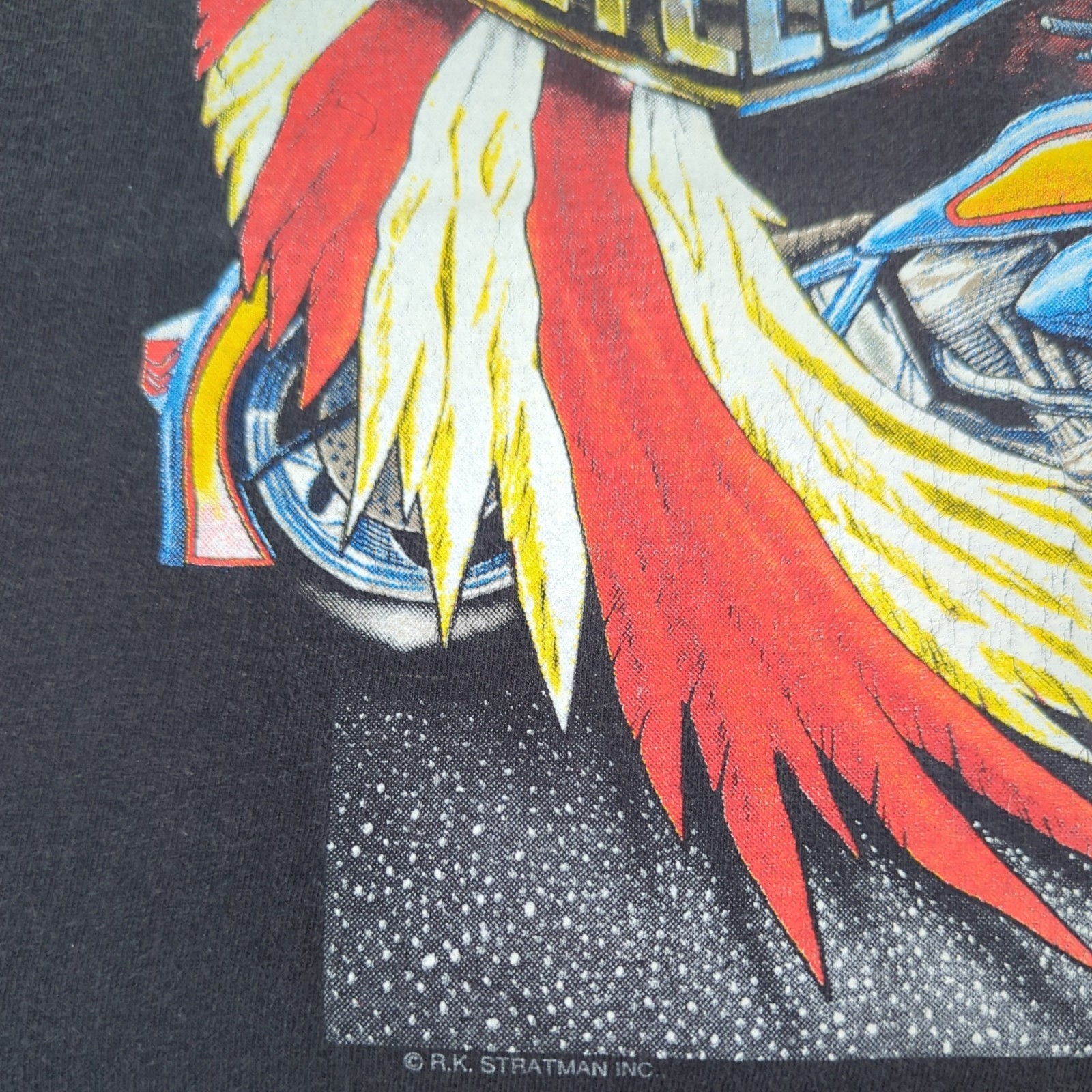 Vintage 1990 Harley-Davidson Eagle Wieblers Bettendorf IA Biker shirt sz M