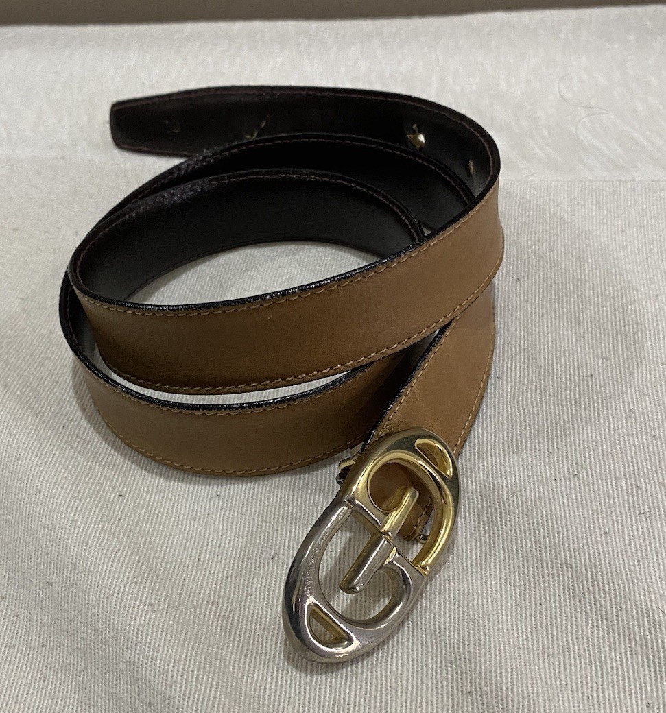 S34# Gucci Vintage Belt 75 Cm Made In Italy Length : 31 Inch Has Sign Of Wear