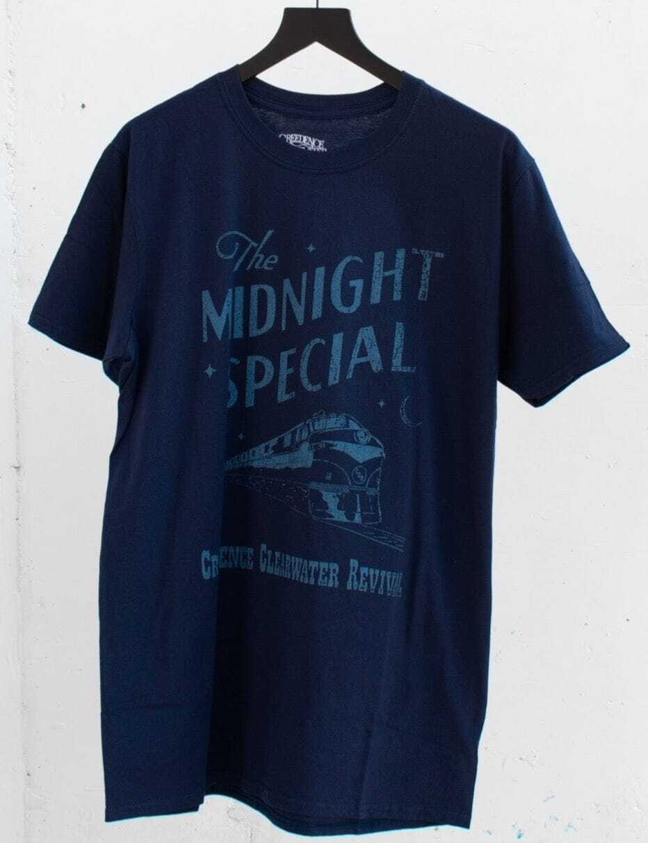 The Midnight Special Creedence Clearwater Revival band Navy T-shirt NH582