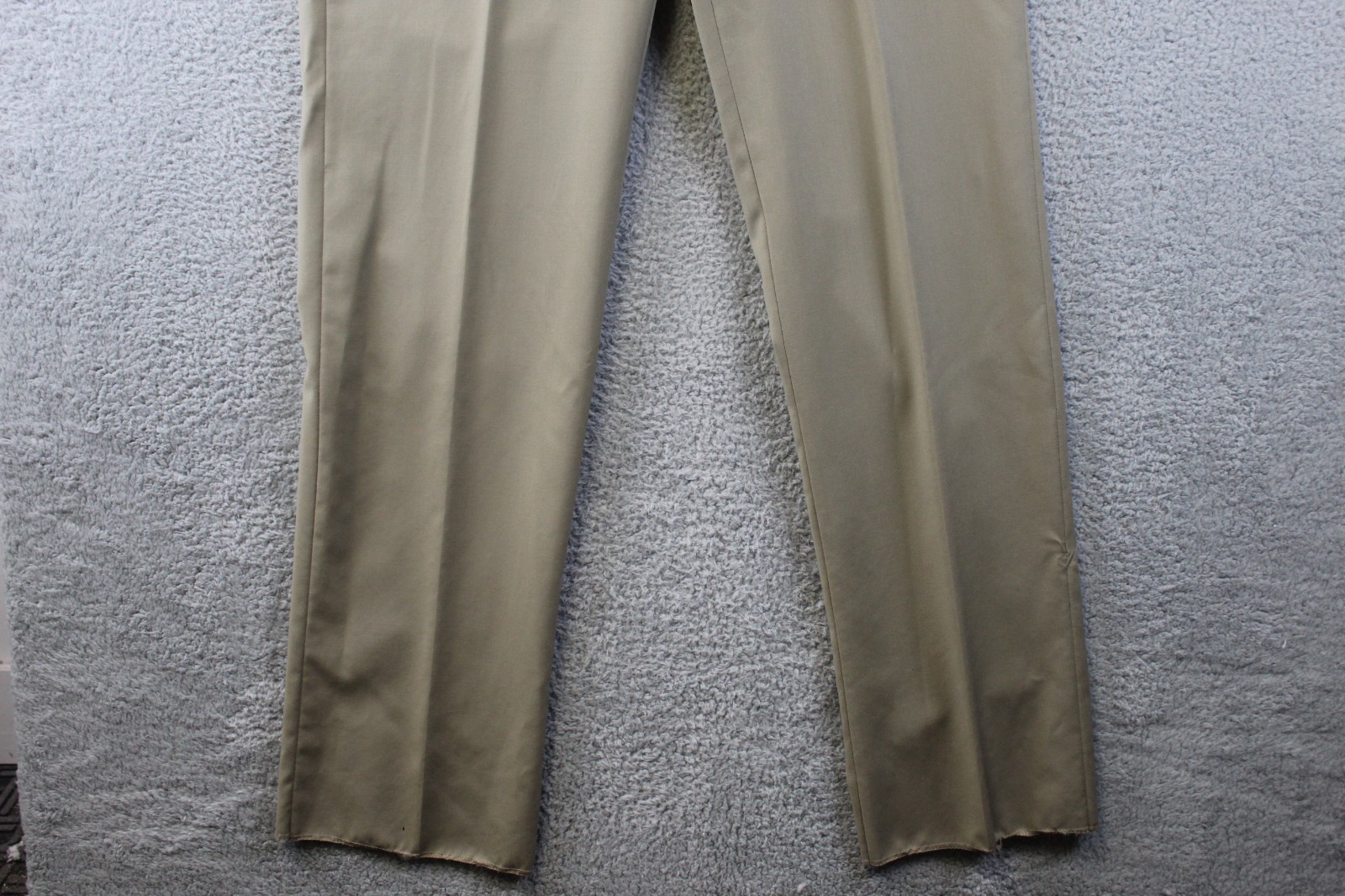 Neiman Marcus 38W Men’s Beige Wool Straight Solid Dress Suit Trousers Pants New
