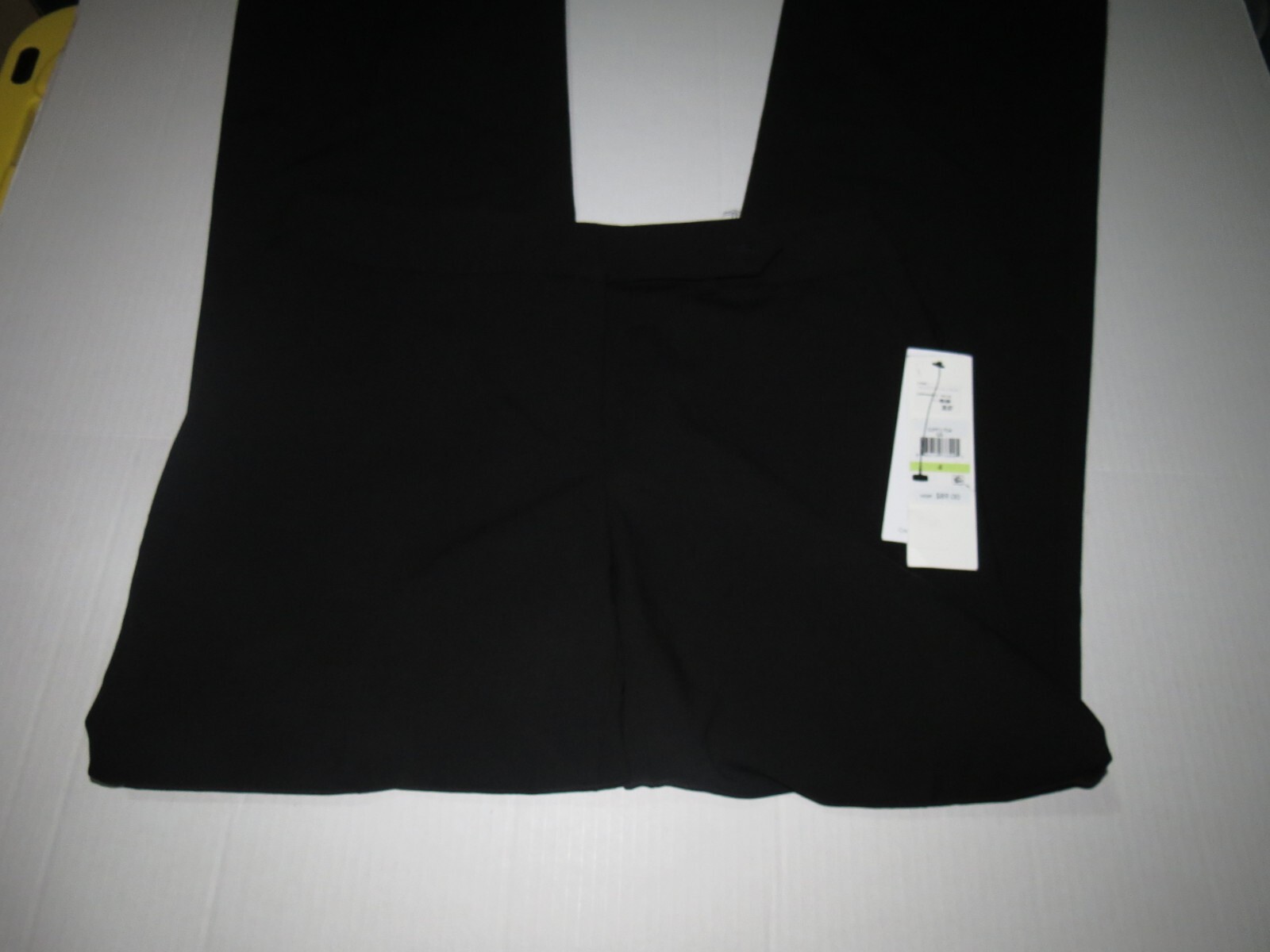 c11 Calvin Klein Straight-Leg Classic Business Casual Pant – Black- Size: 4 NWD