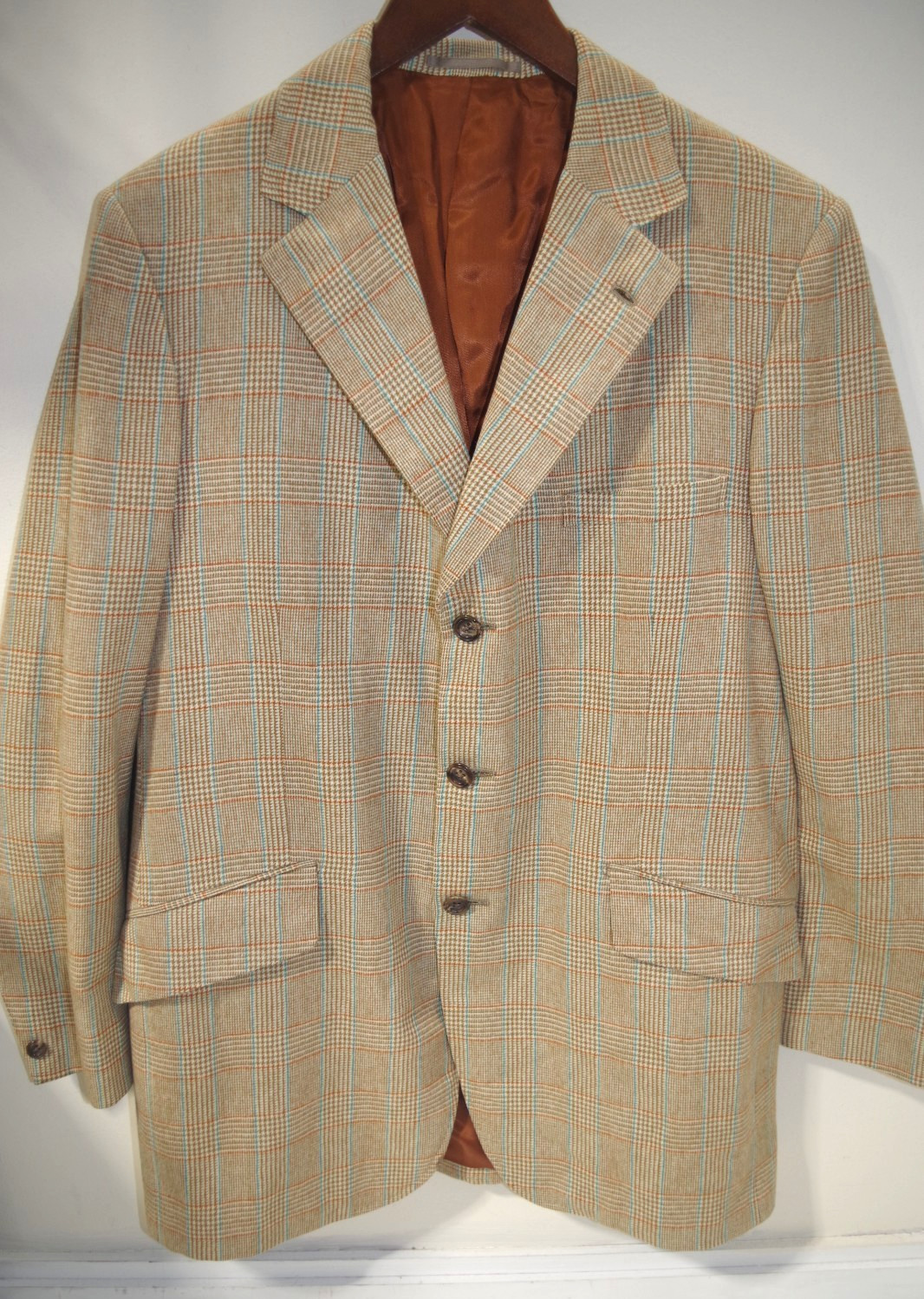 #8 Rodex of England Fine Wool Blazer Plaid Men’s 42 SPORT COAT Lillywhites