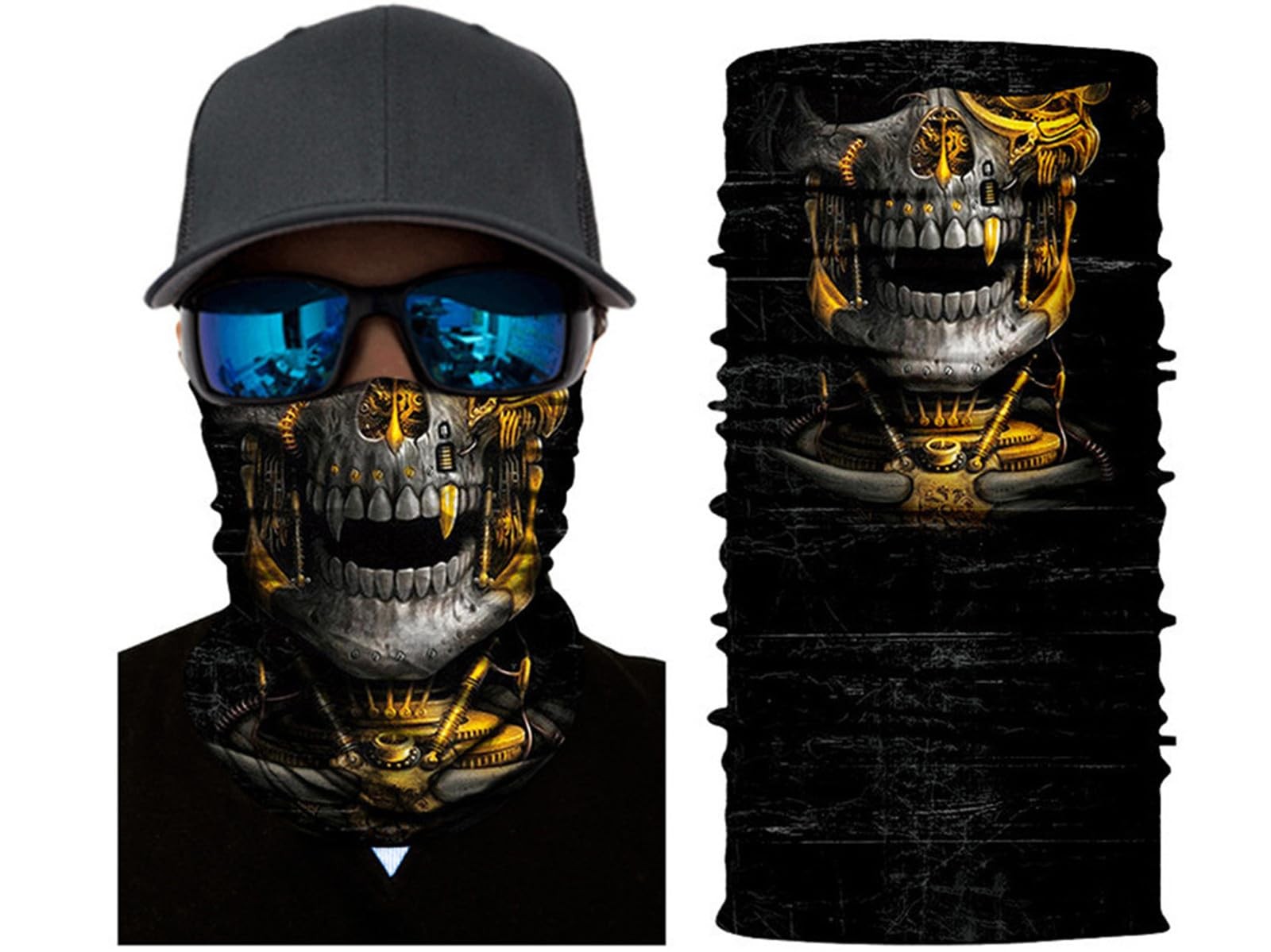 WYSUMMER Scarves Bandanas Skull Face Tube 25cm*50cm/19.7*9.8 in, 17