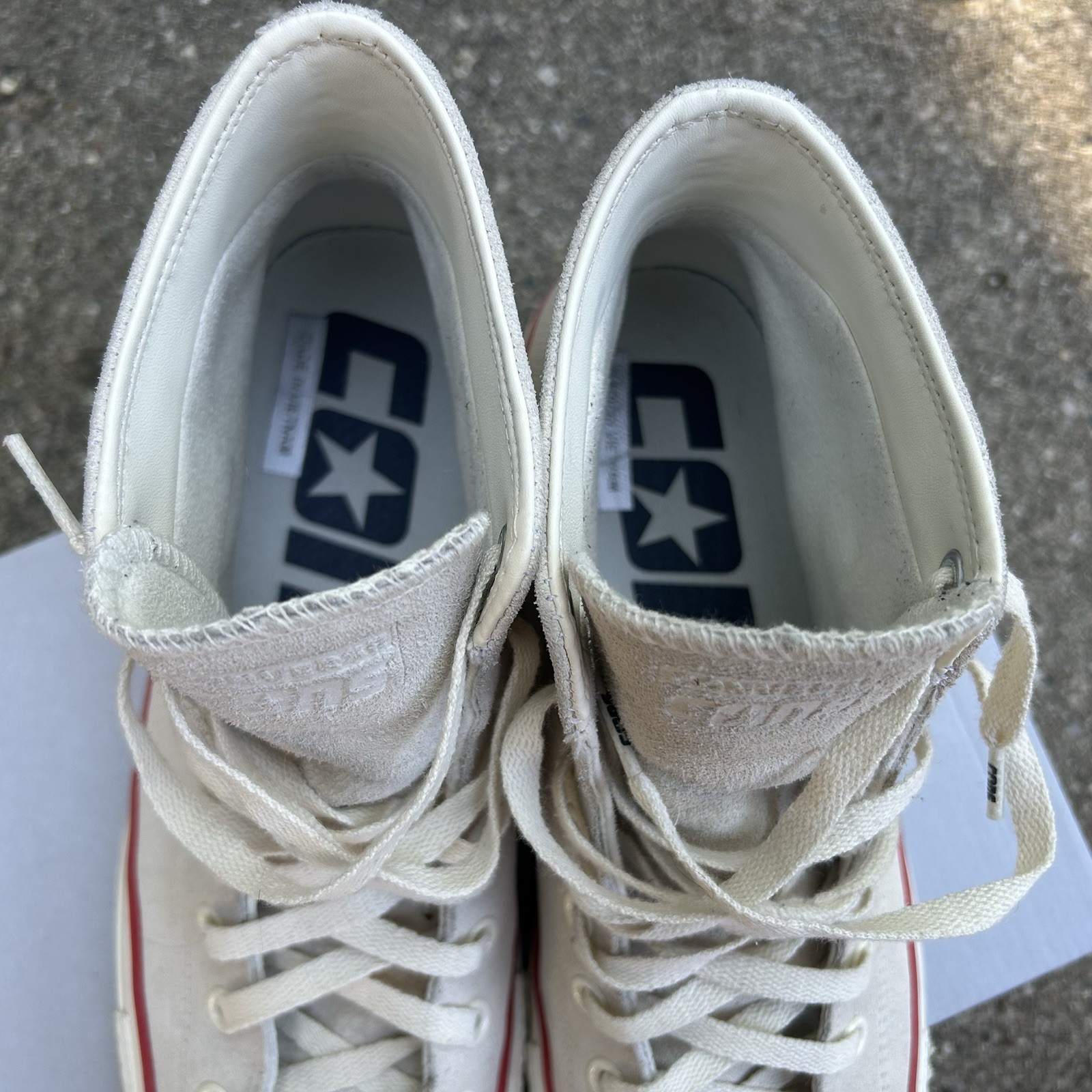 Converse Cons CTAS Pro Hi Egret Suede Mens US Size 10 Chuck Taylor Skate