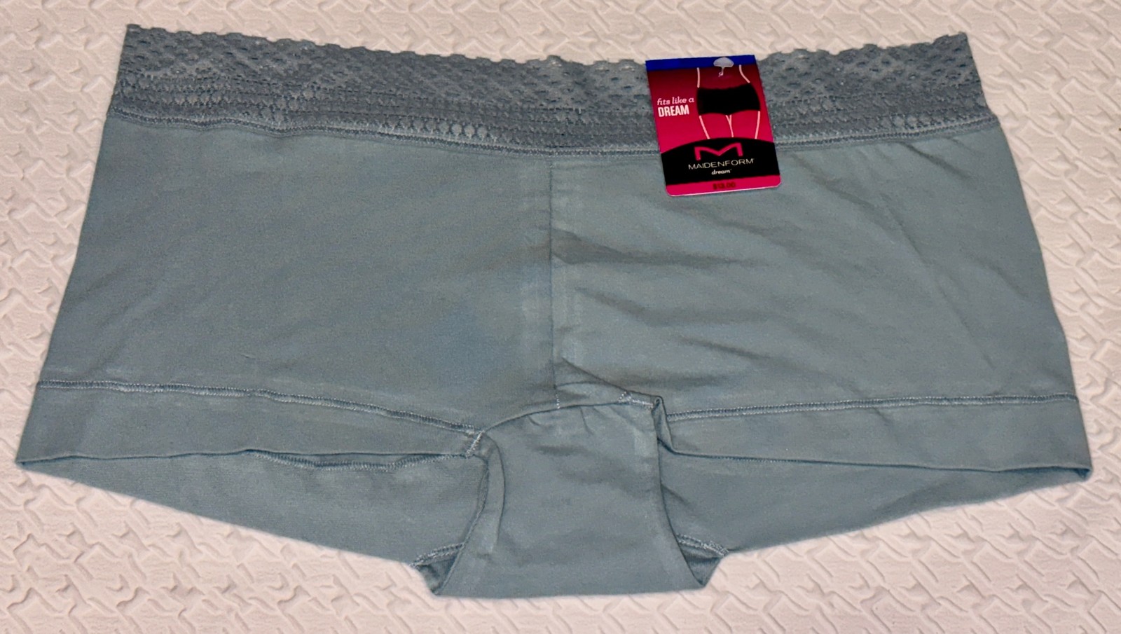 MAIDENFORM Dream Cotton Lace Waistband Boyshort Panty Women S 5 M 6 L 7 XL 2XL 9