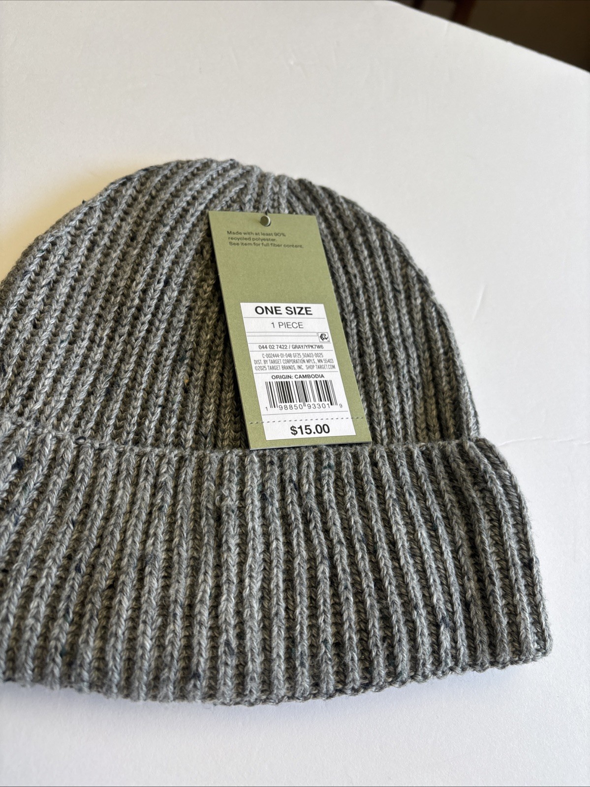 2x Knit Beanie Goodfellow & Co BRAND NWT 100% Recycled Polyester NWT