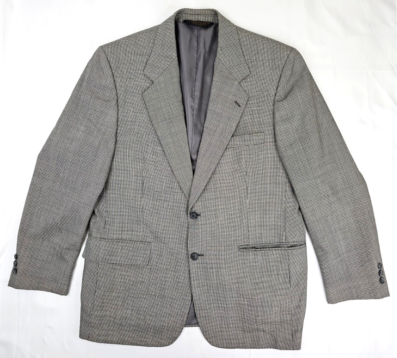 Sturbridge Classics Worsted Wool 2 Pc Suit Jacket 42R Pants 38R x 31 Houndstooth