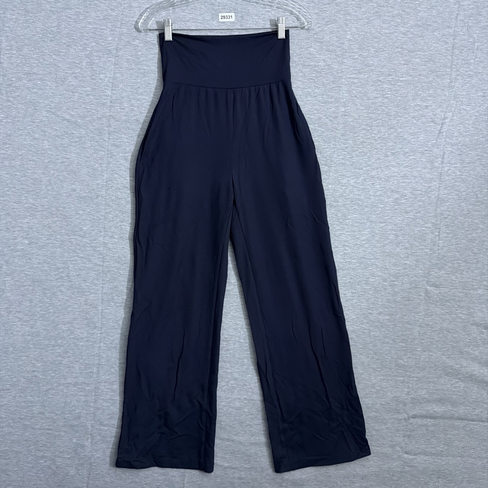 OGL Move Women’s XS Dark Blue Pull On Roll Down Waist Wide Leg Stretchy Pants