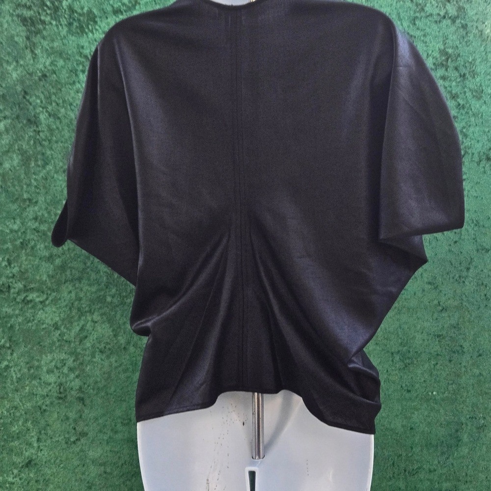 DKNY Black Zip-Up Tunic Top 388