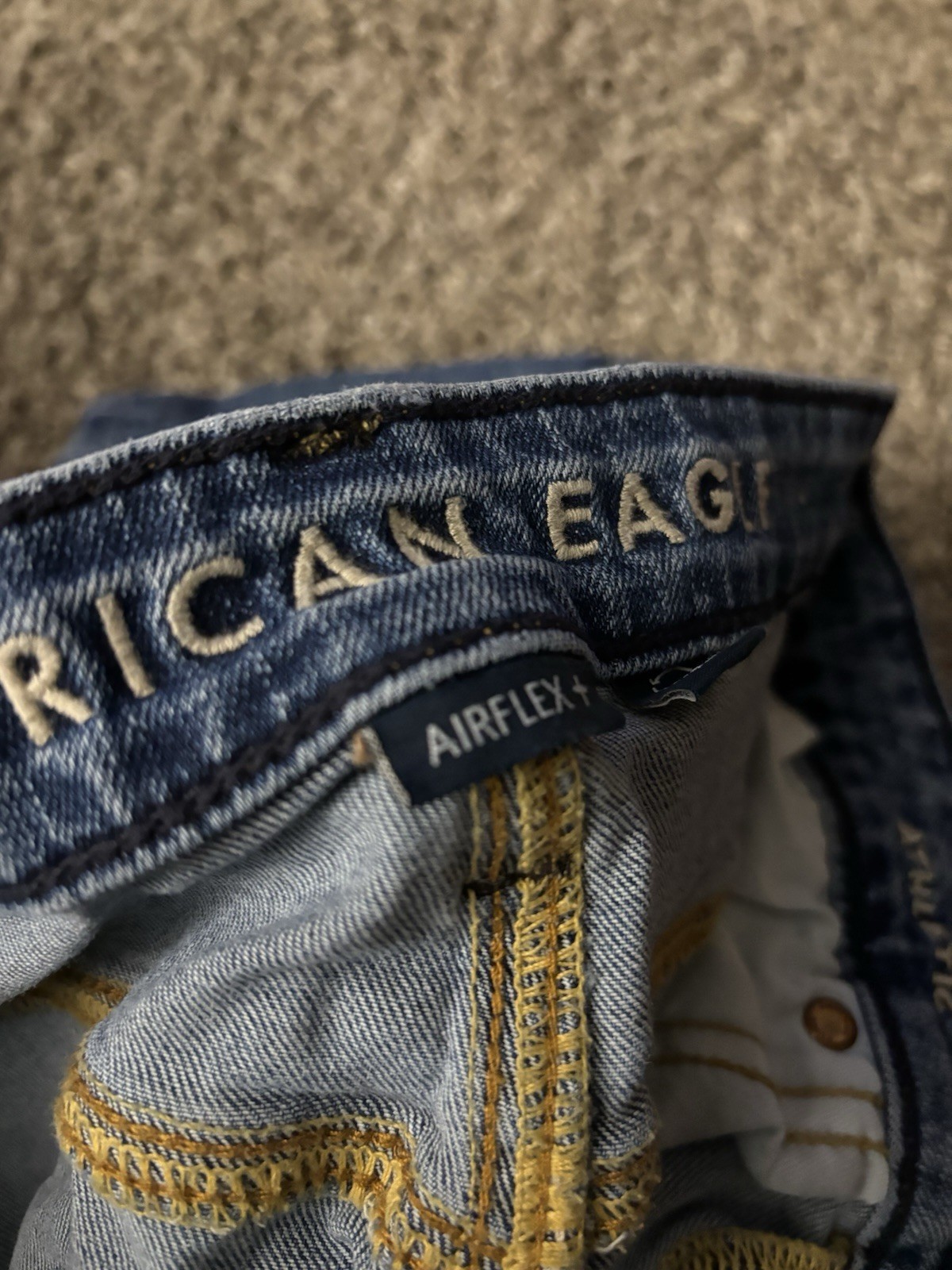 American Eagle Men’s Jeans 33×32 Blue, Straight, Airflex Athletic Fit