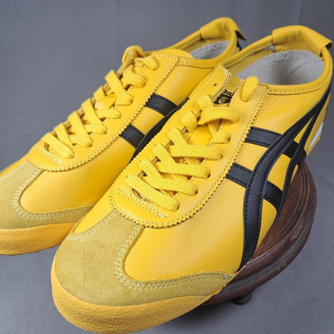 Onitsuka Tiger MEXICO66 Yellow Black 9 Leather Sneakers