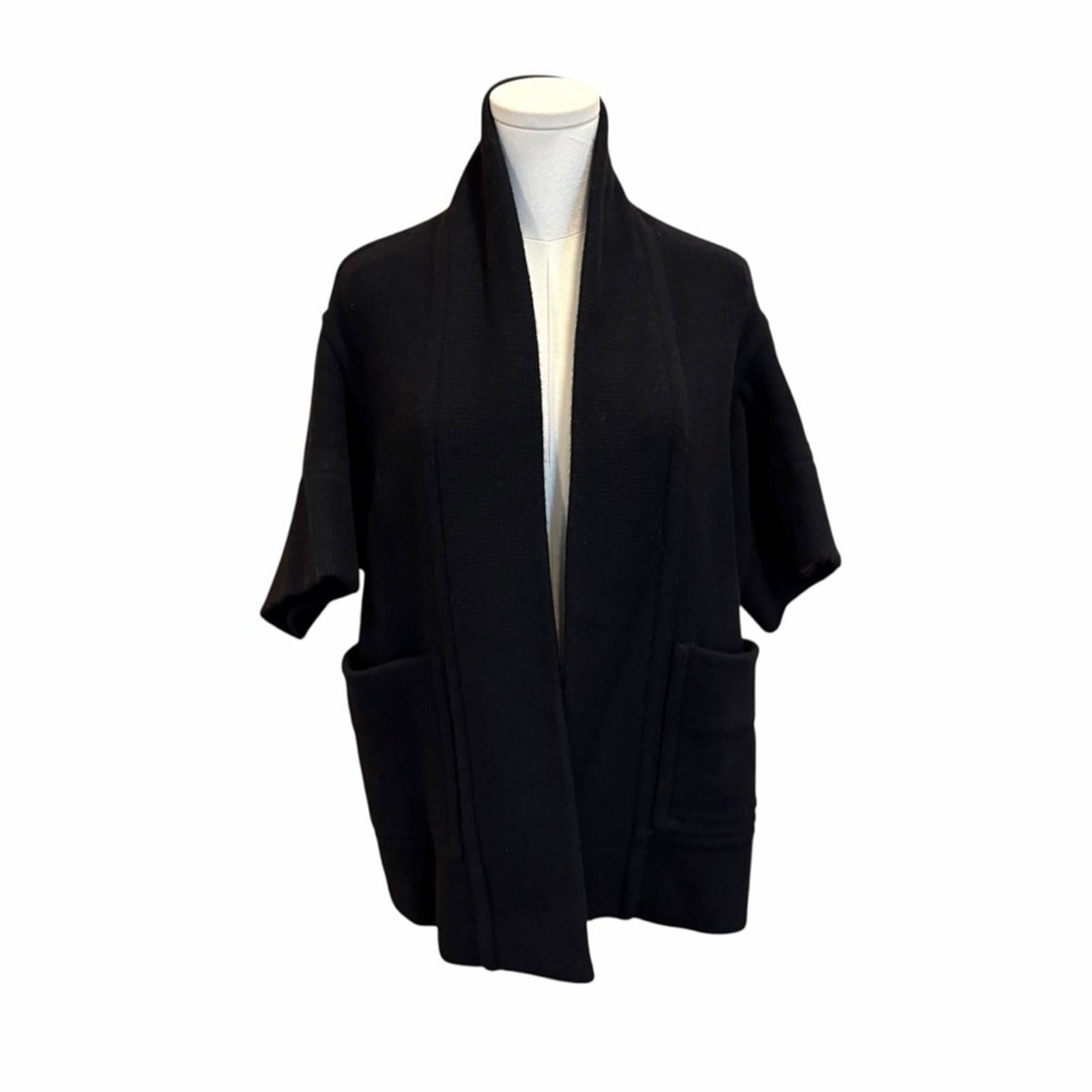 Stella McCartney : Reversible Cape Cardigan | Black | Italian Size 36