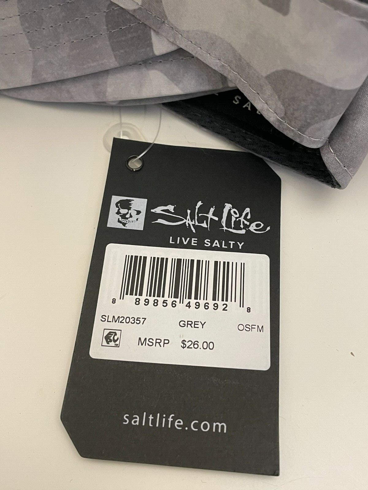 524- NWT SALT LIFE Hat Cap Visor Fishing Sportsman Golf NEW Fish/Dive/Surf Camo