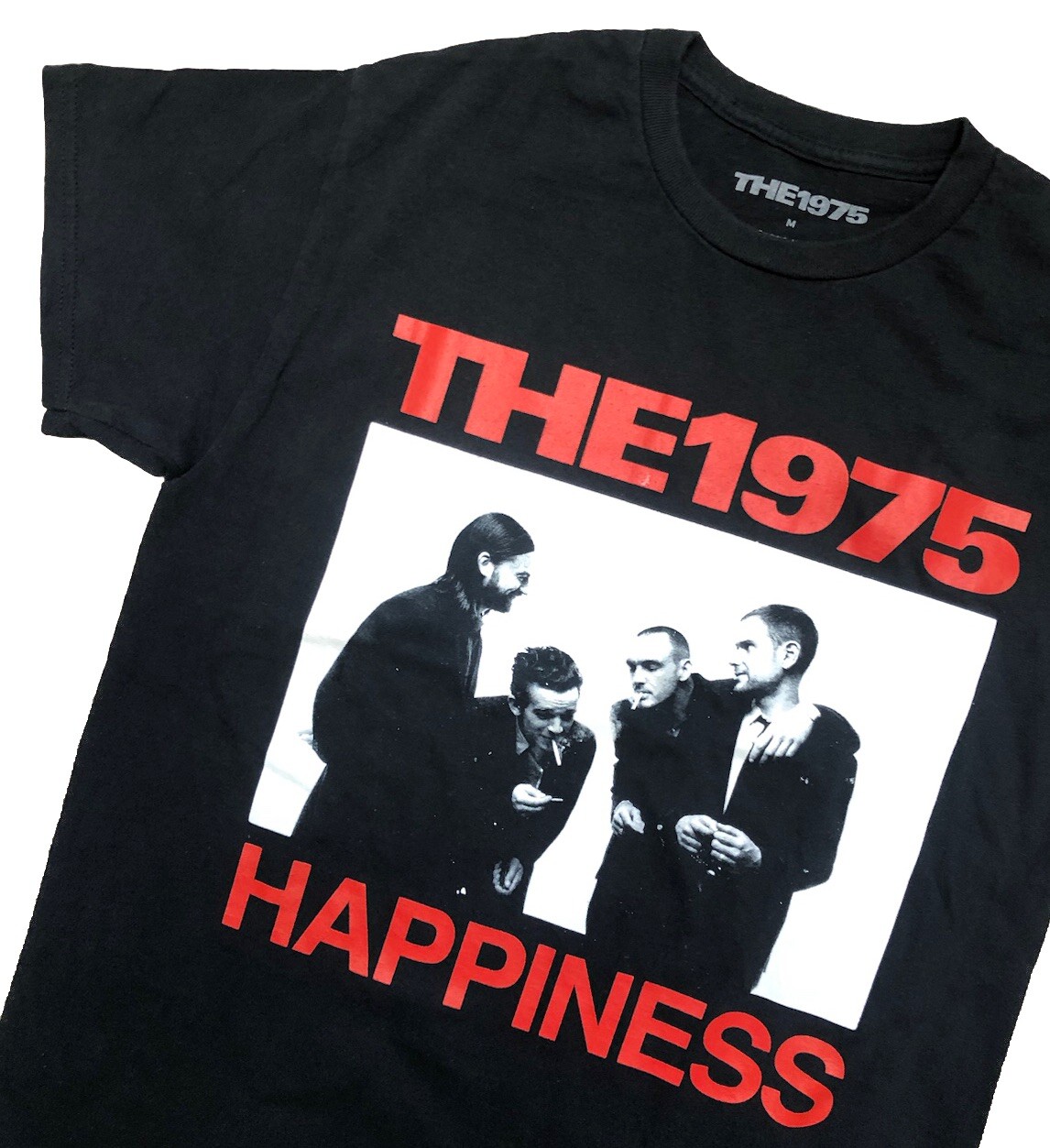 The 1975 T Shirt M Black Happiness Merch NEW