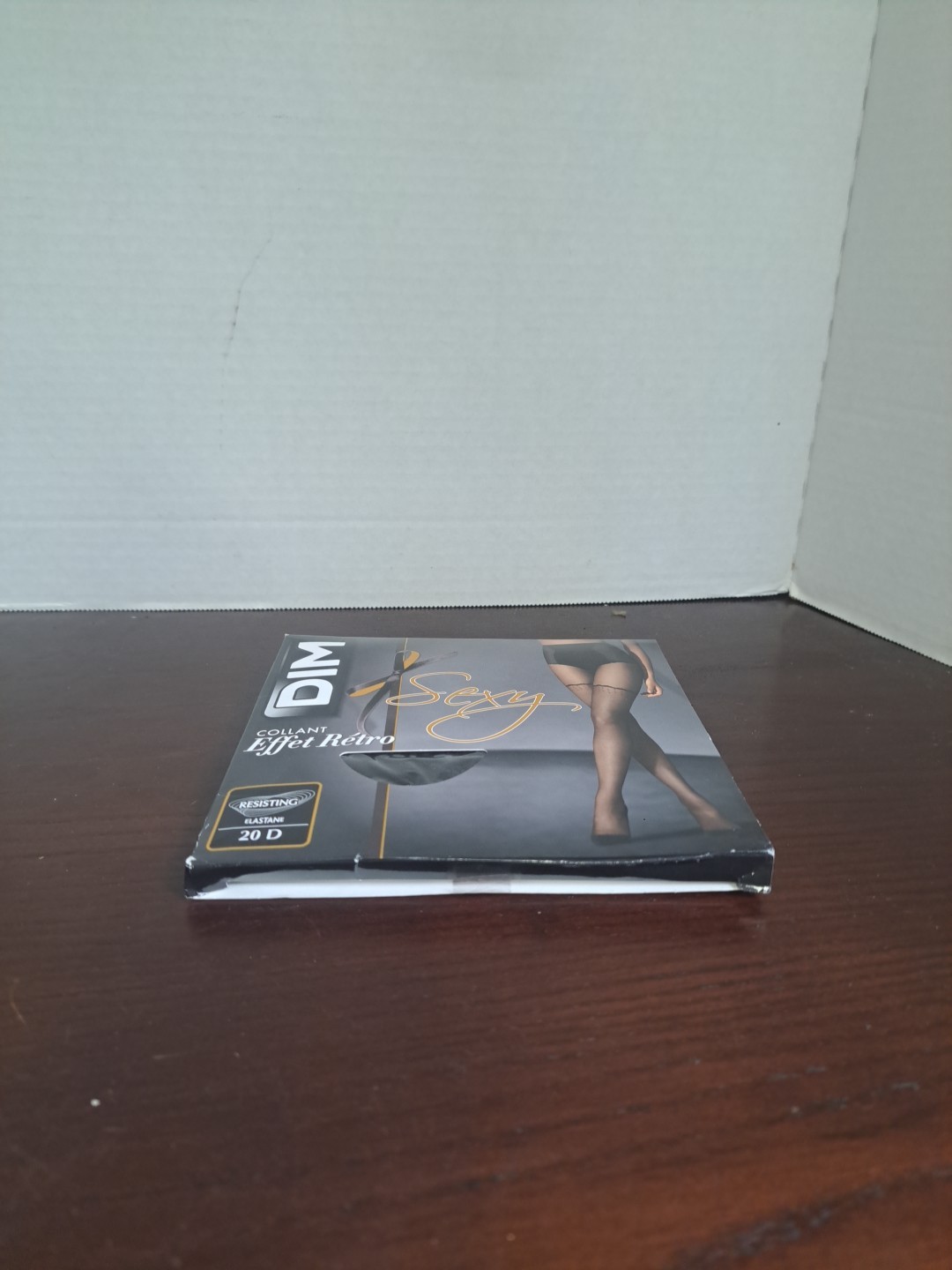 DIM Sexy Collant Effet Retro Black Panty Hose Size 3/4