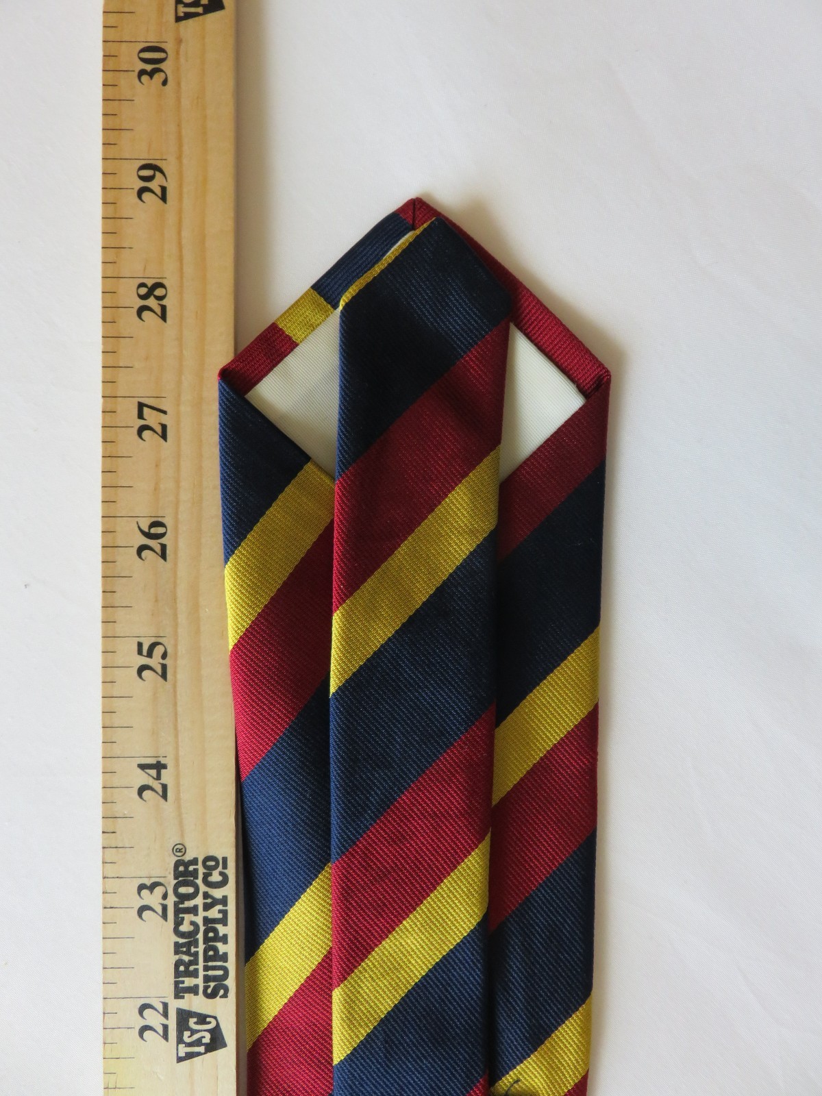 Ben Silver English Silk Repp Tie Regiment Stripe Vtg Handmade 3.25×58 Handmade