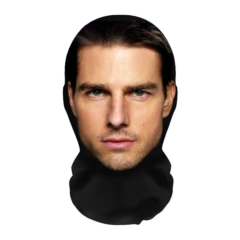 3D Celebrity Face Mask Funny Full Head Balaclava Cosplay Halloween Party Props