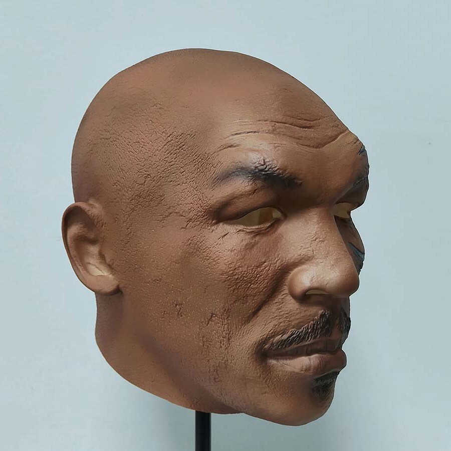 Mike Tyson Iron Mike Latex Mask Halloween Cosplay Party Funny Costume Realistic