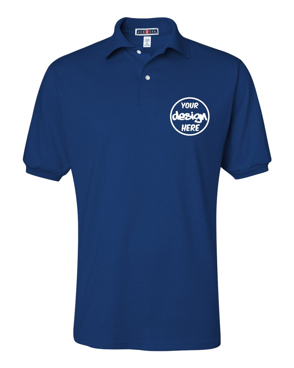 Ink Stitch Design Your Own Custom Logo Texts Stitching Men Jersey Polo Shirts