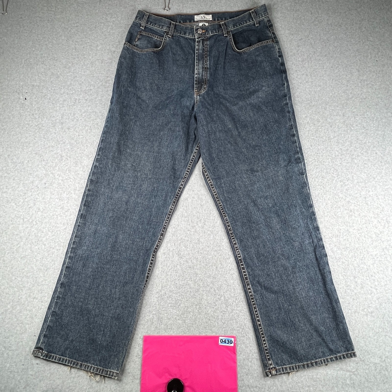 Armani Exchange Pants Jeans XL Reg Over Sized Fit Denim Dark Wash