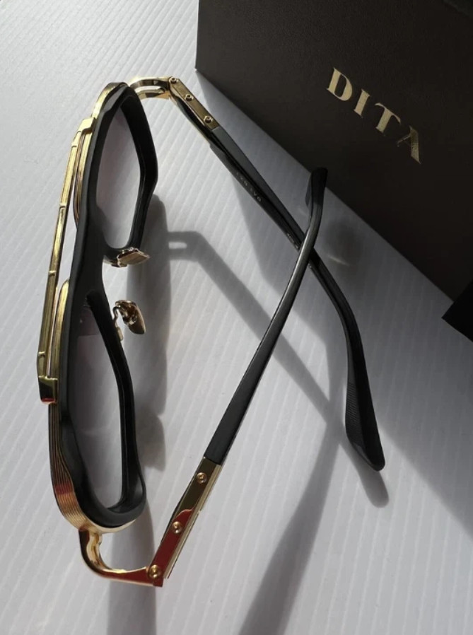 Authentic DITA LXN-EVO DTS403-A-01 Sunglasses in Matte Black and Gold with Gray