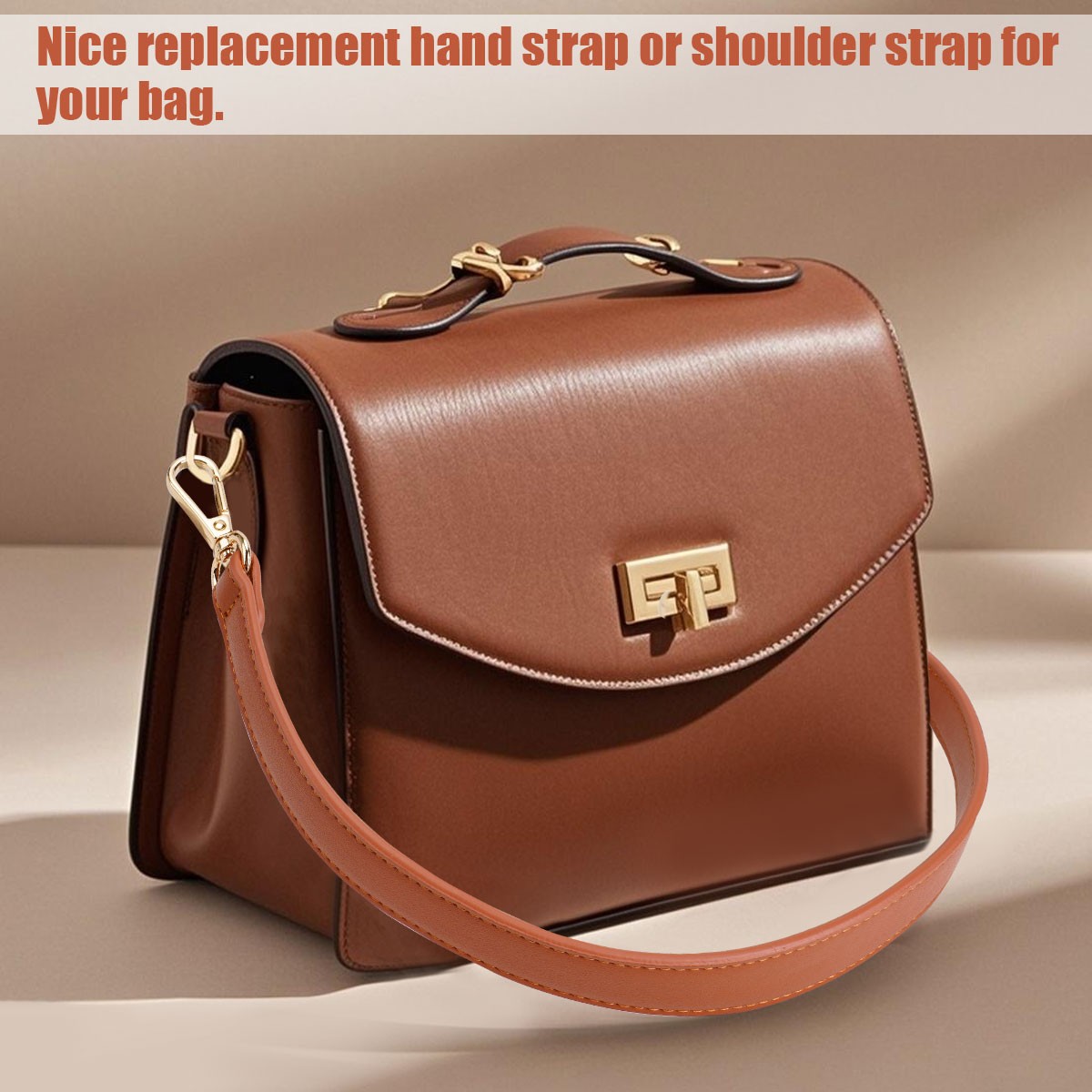 Leather Wide Handle Strap Shoulder Belt For Handbag Replacement Bag Accessories