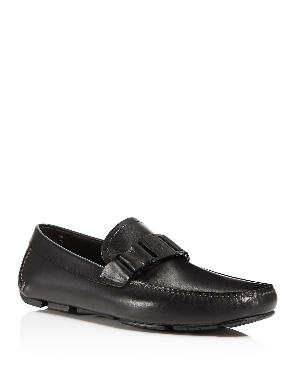 NIB NEW Salvatore Ferragamo Sardegna mens Black Wine loafers 8.5 9 10 11 12 D E