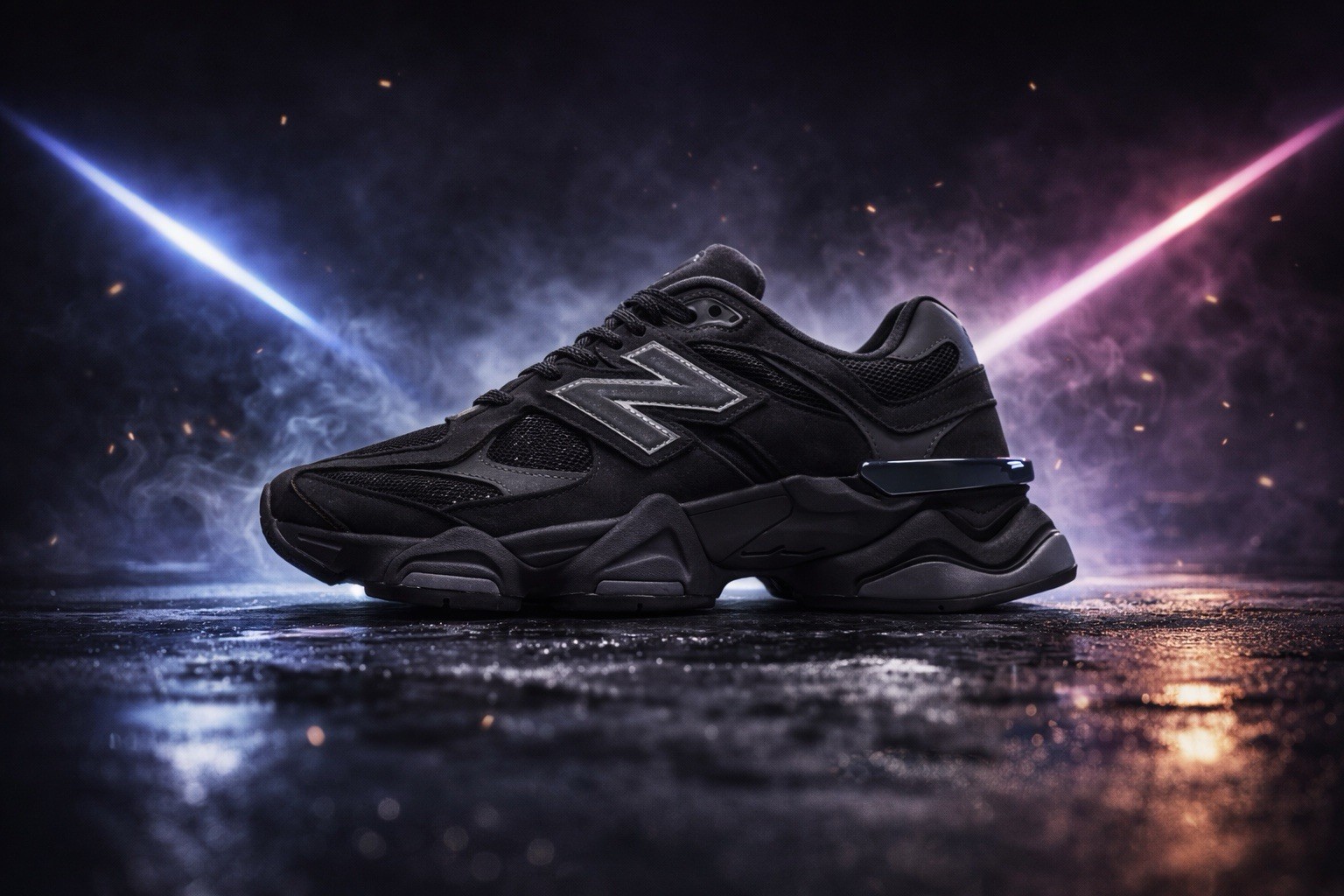New Balance 9060 Triple Black Cat Suede U9060BPM Men Size 10.5