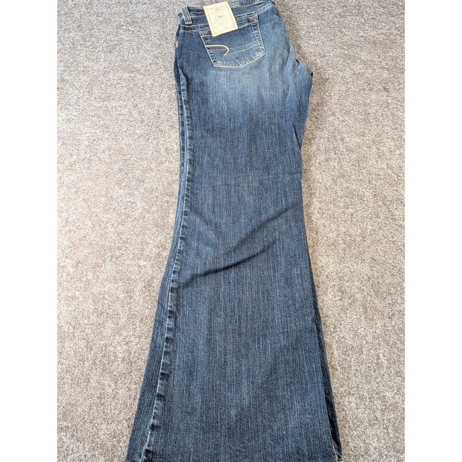 American Eagle AE Artist Stretch Skinny Flare Jeans Dark Antique Wash 18 Reg NWT