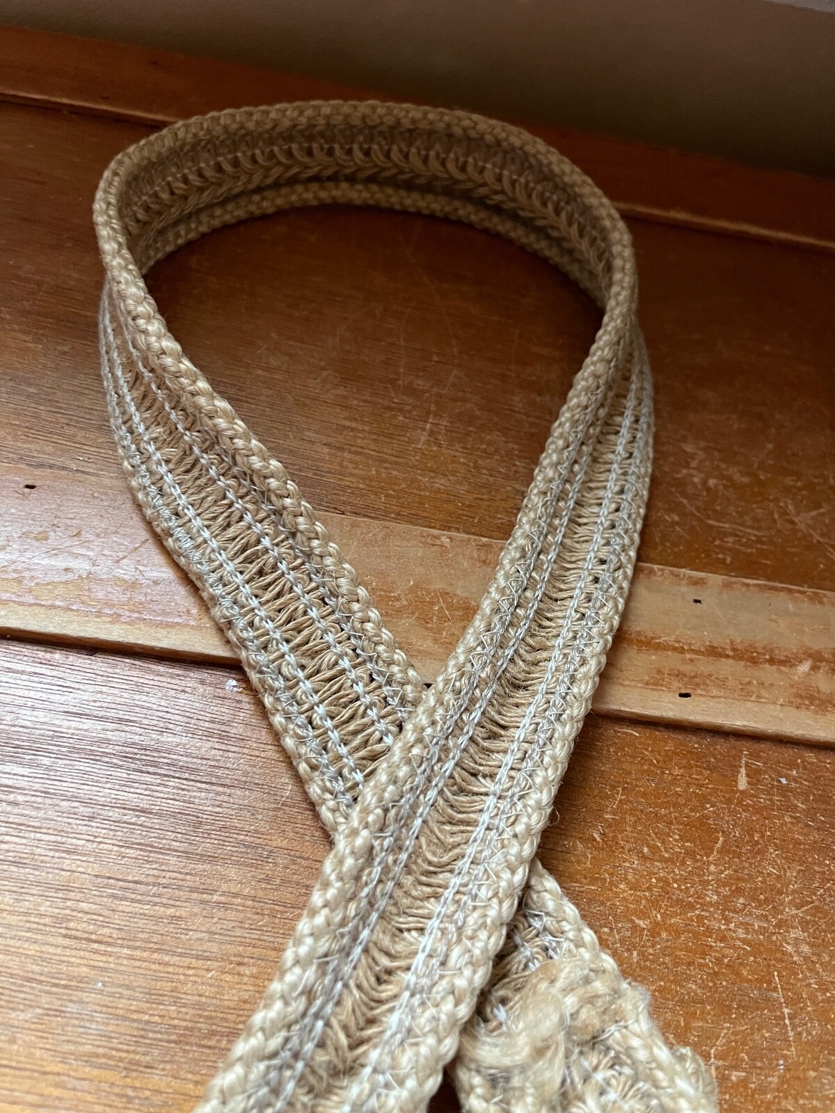 Woven Twine Belt w Covered Buckle – 30.5 inches long not including buckle x 1 an